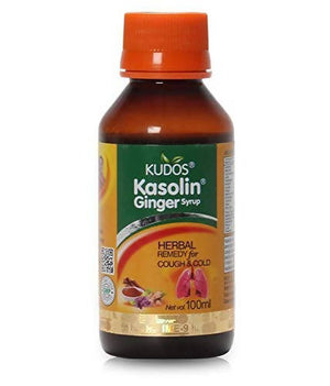 Kudos Ayurveda Kasolin Ginger Syrup Herbal Remedy for Cough & Cold