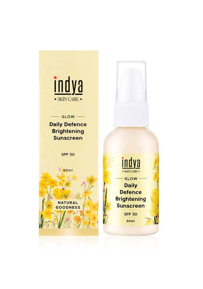 Indya Daily Defence Brightening Sunscreen SPF 30 Ingredients