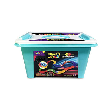 Kipa 2 Magic Race car with 238 Bend Flex and Glow Tracks, Plastic Magic 14 Feet Long Flexible Tracks Car Play Set for Kids (Multi Color) - Distacart