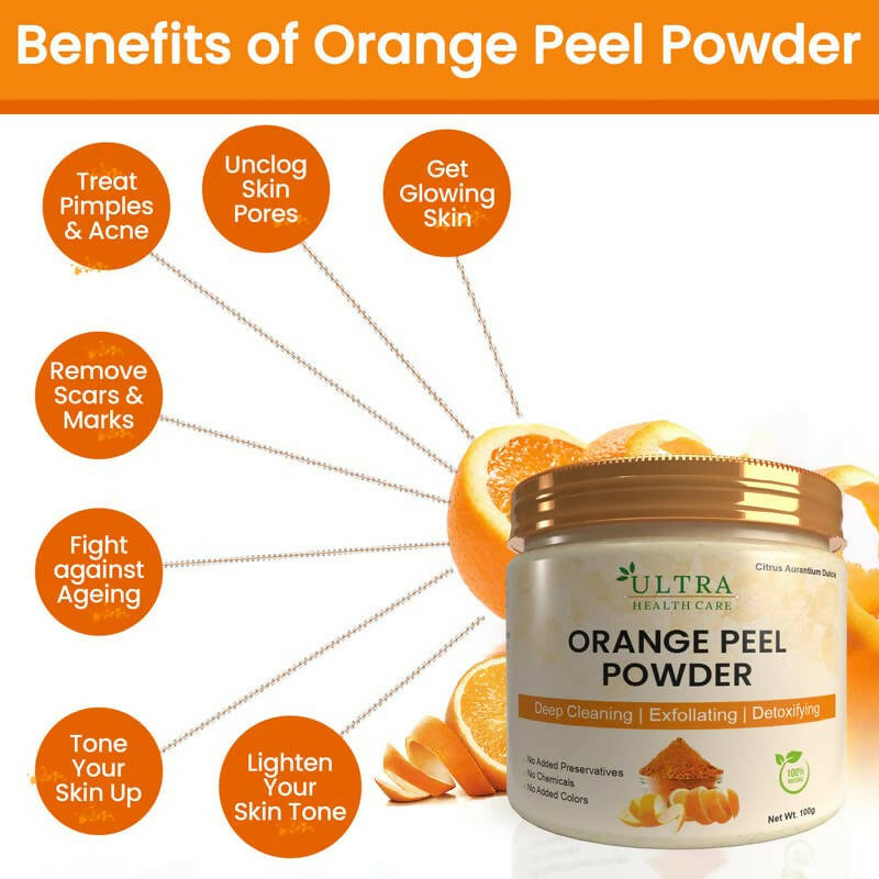 Ultra Healthcare Orange Peel Powder Face Pack - Distacart