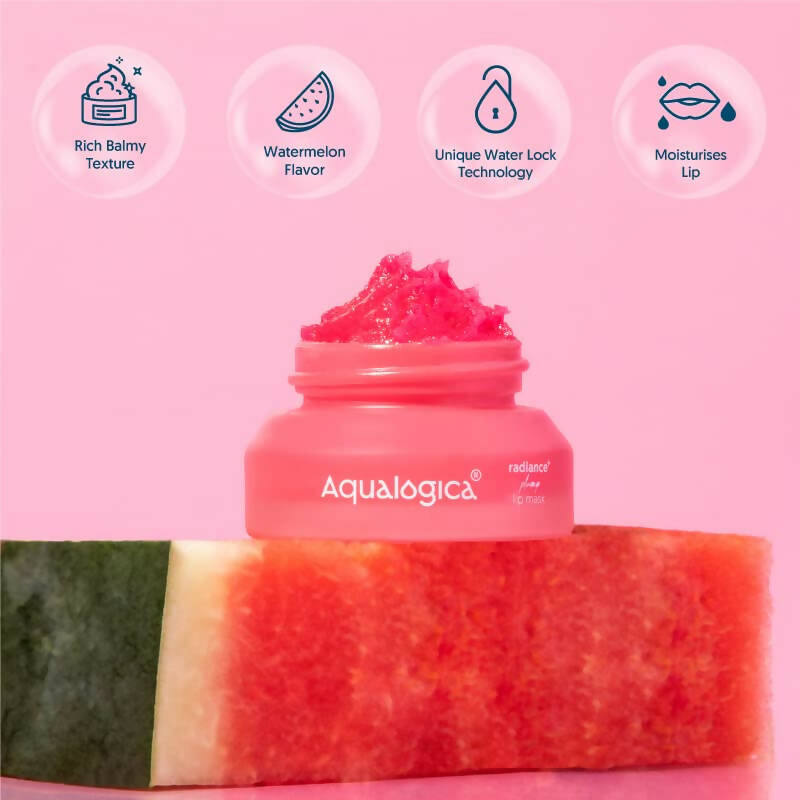 Aqualogica Radiance+ Plump Lip Mask With Watermelon And Shea Butter - Distacart