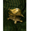 Spillbox Gold Toned Tortoise Leaf Diya - Distacart