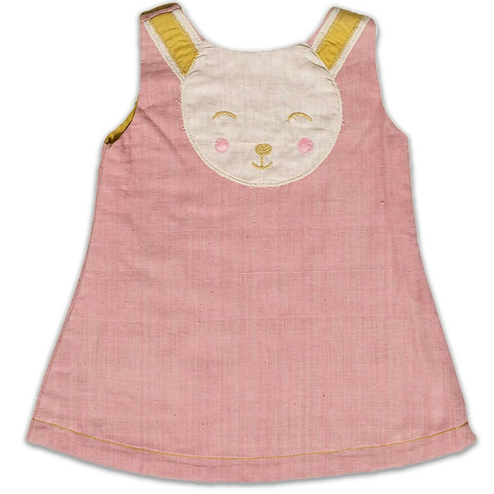 Mhyssa Pink Sleeveless A-line Frock - Distacart