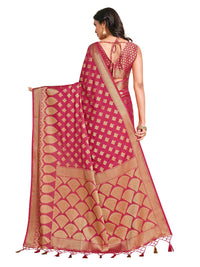 Thumbnail for Mimosa Women's Mysore Silk Pink Saree - Distacart