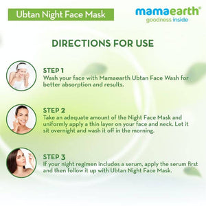 Mamaearth Ubtan Night Face Mask for Glowing Skin