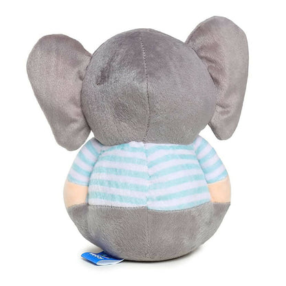 Webby Soft Animal Plush Elephant Toy 20cm-Blue - Distacart