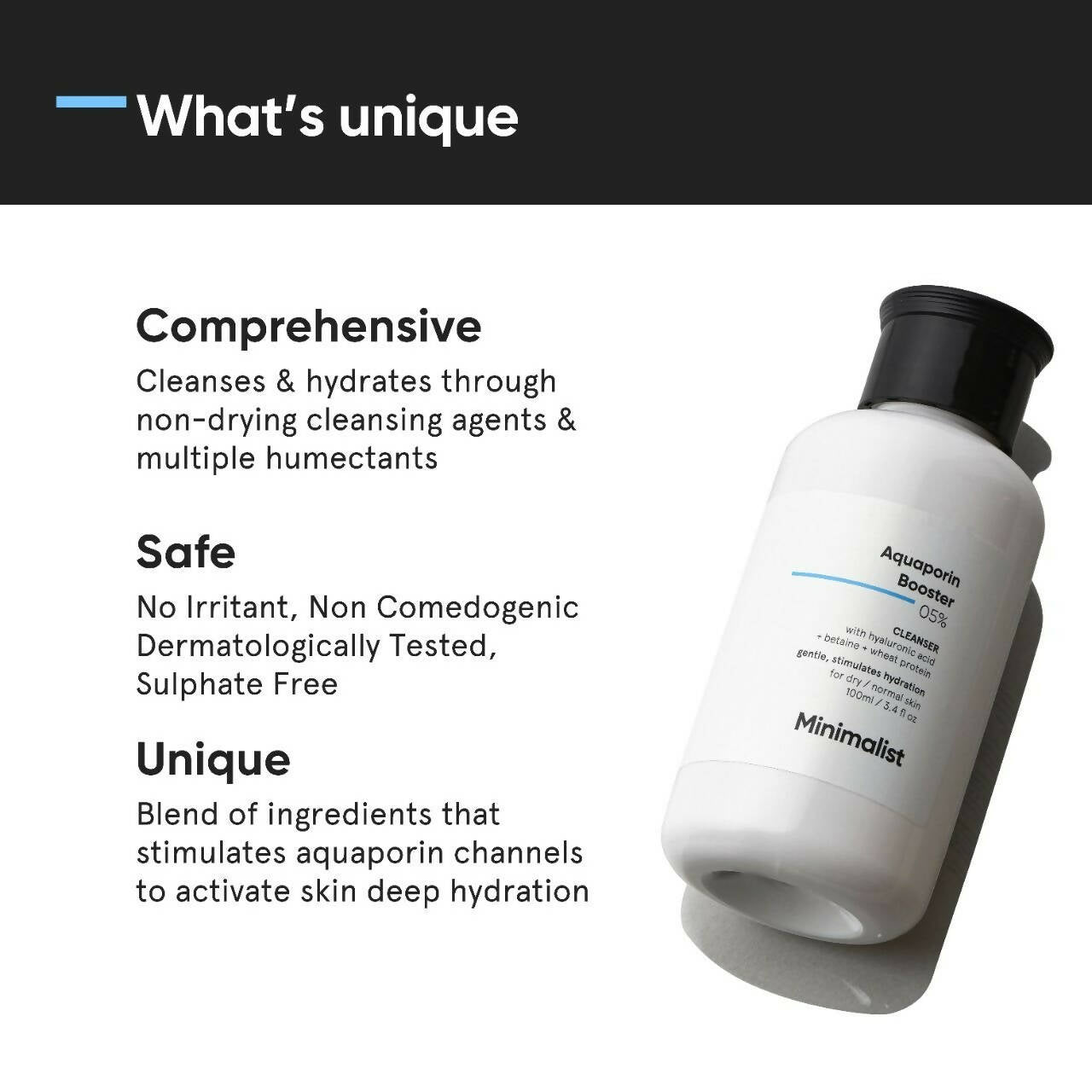 Minimalist Aquaporin Booster 05% Cleanser - Distacart
