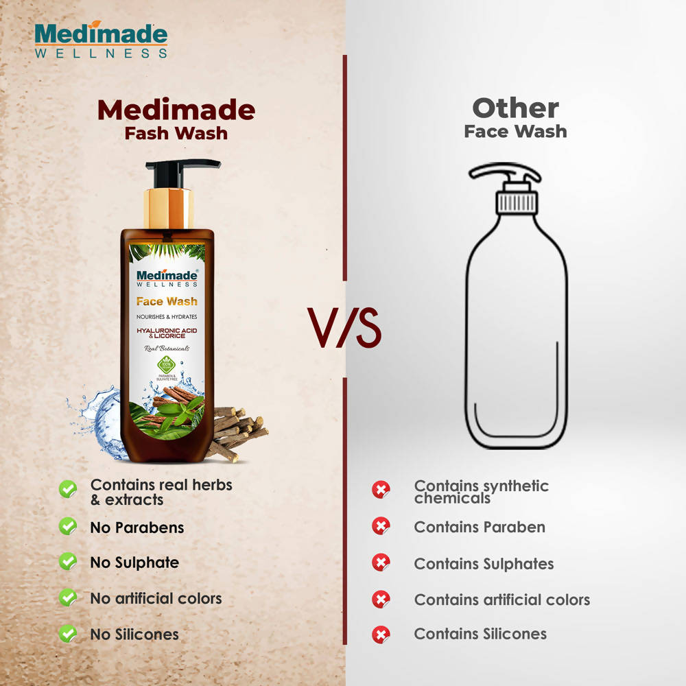 Medimade Wellness Hyaluronic Acid & Licorice Face Wash