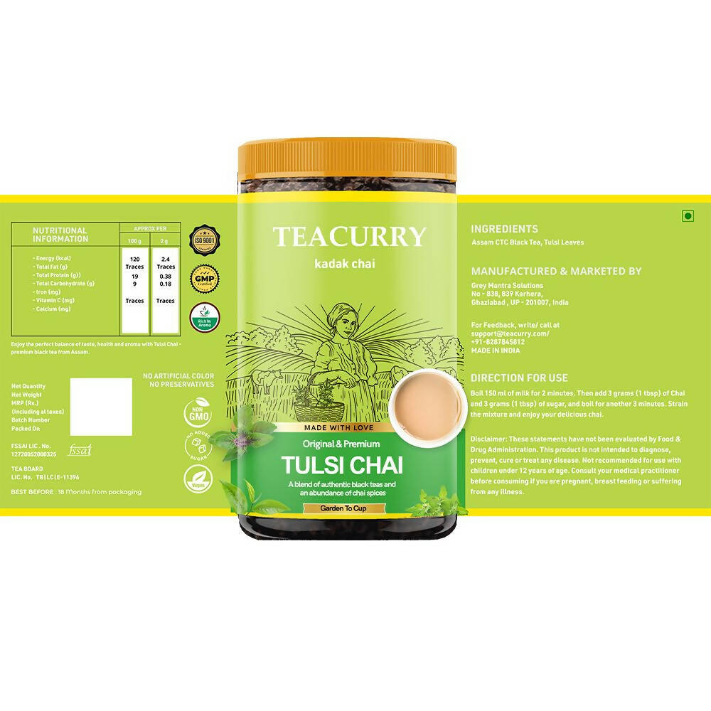 Teacurry Tulsi Chai Powder - Distacart