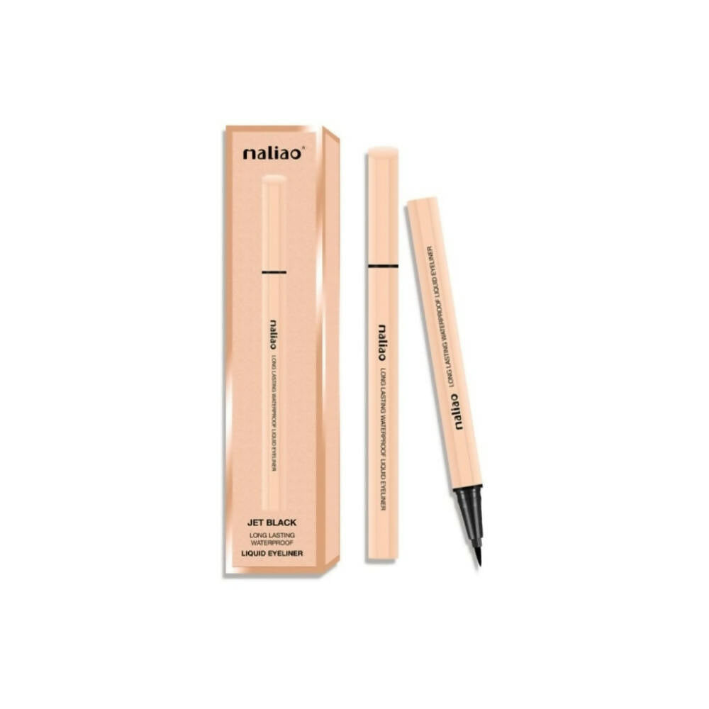 Maliao Professional Matte Look Jet Black Liquid Eyeliner - Distacart