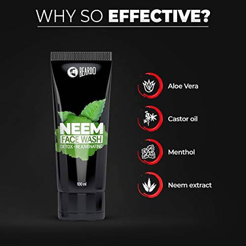 Beardo Neem Face Wash & Beard Wash Acne Control - Distacart