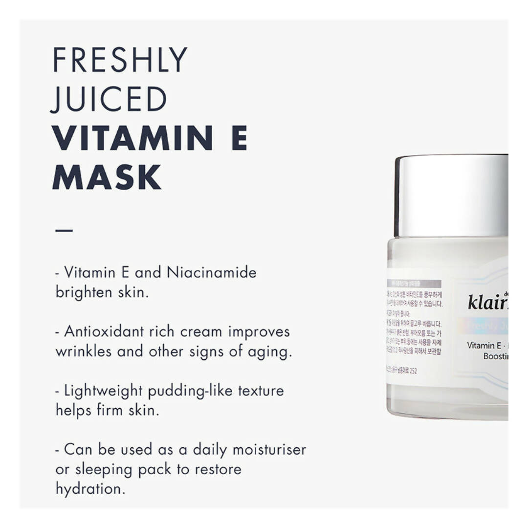 Dear Klairs Freshly Juiced Vitamin E Mask - Distacart