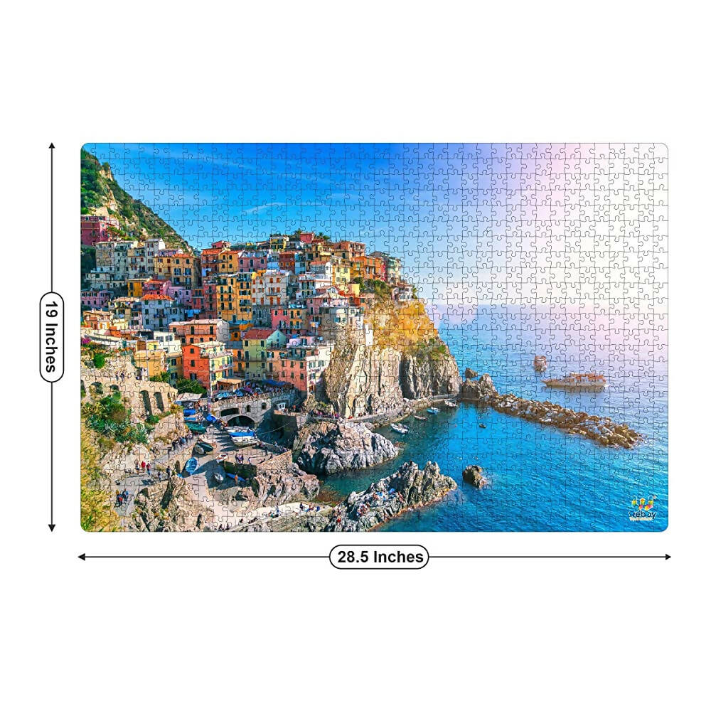 Webby Wooden Cinque Terre Jigsaw Puzzle-1000 Pcs - Distacart