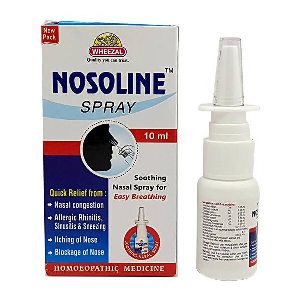 Wheezal Nosoline Nasal Spray - Distacart