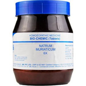 SBL Homeopathy Natrum Muriaticum Biochemic Tablet 6X 450gm