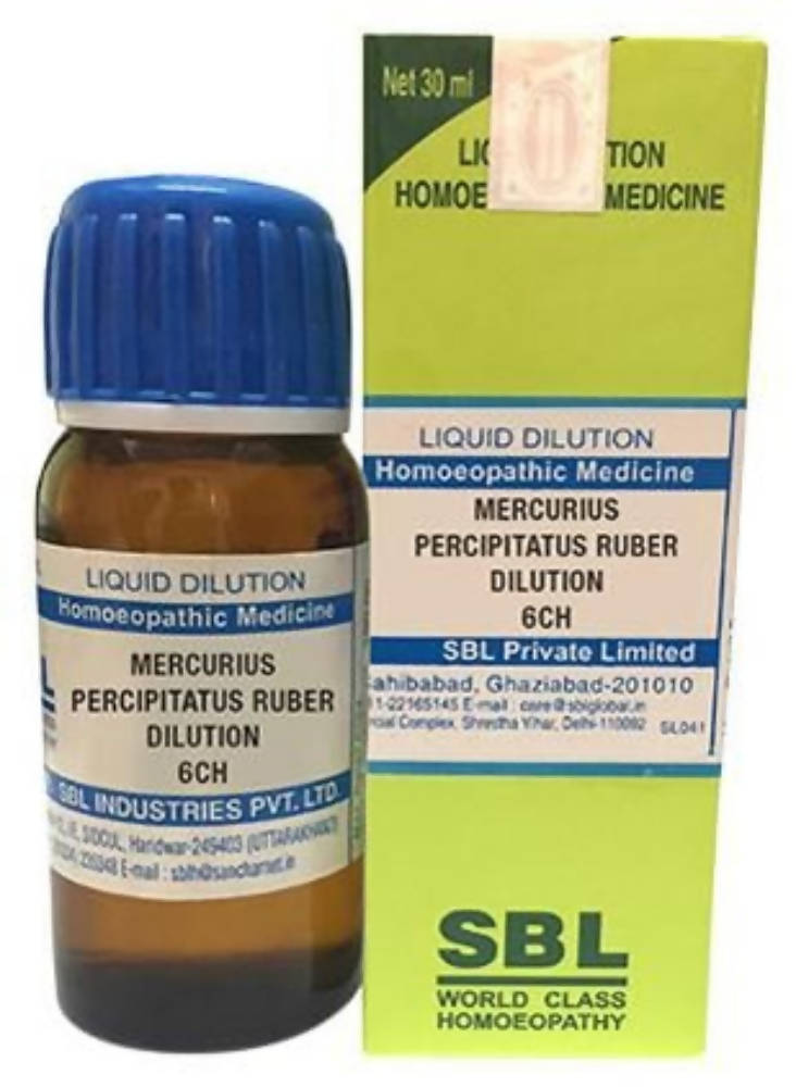 SBL Homeopathy Mercurius Percipitatus Ruber Dilution 6 CH
