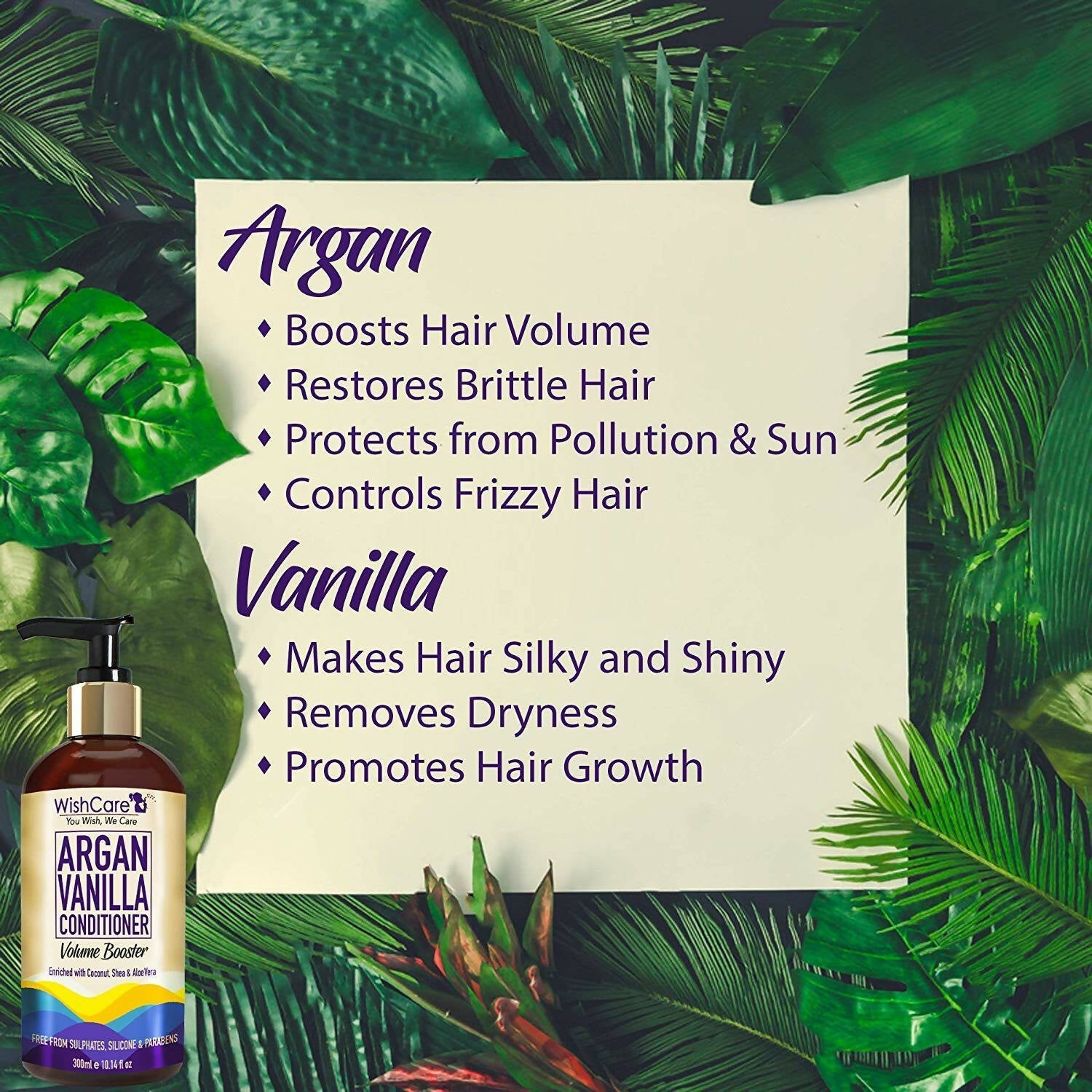 Wishcare Argan Vanilla Conditioner - Distacart
