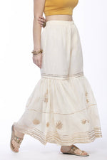 Thumbnail for Mominos Fashion Cotton Off White Beautiful Gotta Work Sharara - Distacart