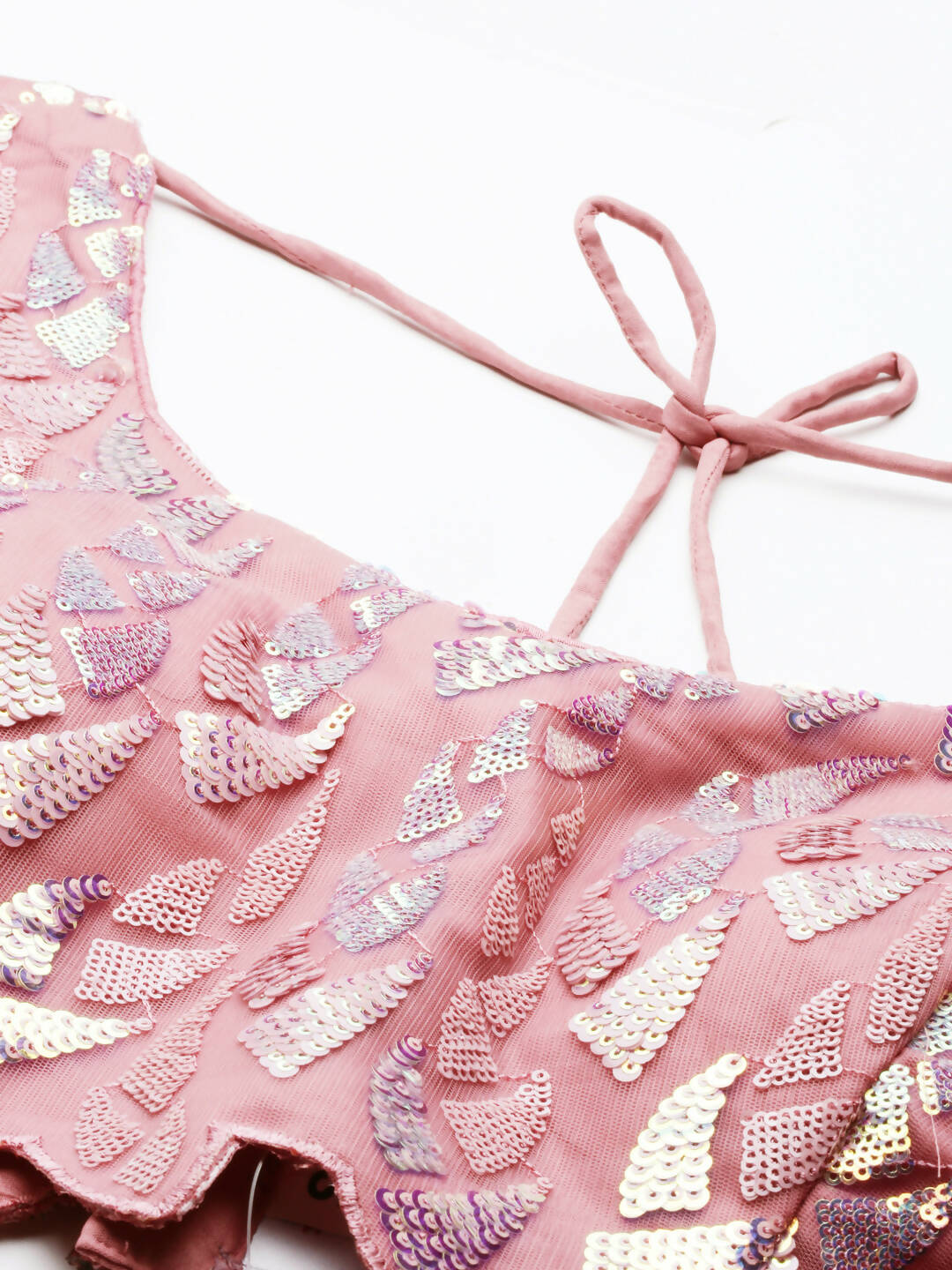 House of Panchhi CORAL Net Sequinse Work Lehenga & Blouse, Dupatta - Distacart