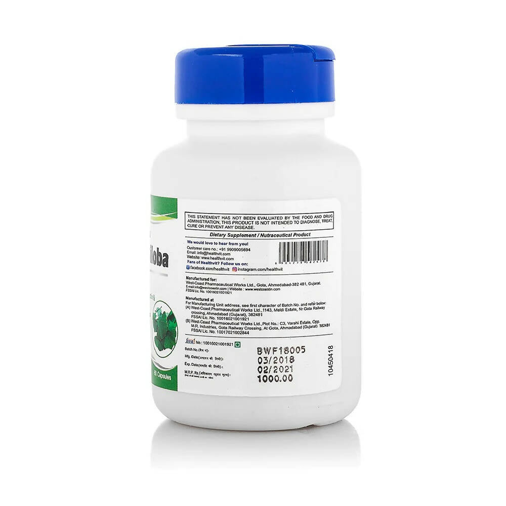Healthvit Ginkgo Biloba Capsule - Distacart