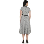 Thumbnail for Kanoor Women's Grey Forck style Collar neck kurti