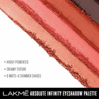 Thumbnail for Lakme Absolute Infinity Eye Shadow Palette - Coral Sunset - Distacart