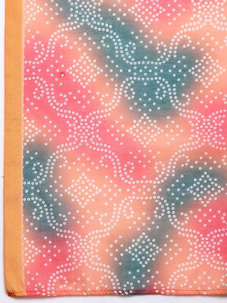 Myshka Women's Beautiful Multi Cotton Print Casual Dupatta