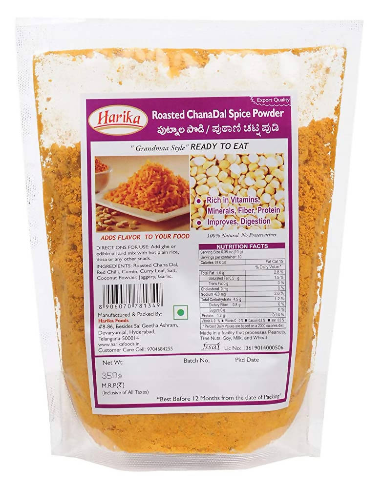 Harika Roasted Chana Dal Spice Powder - Distacart