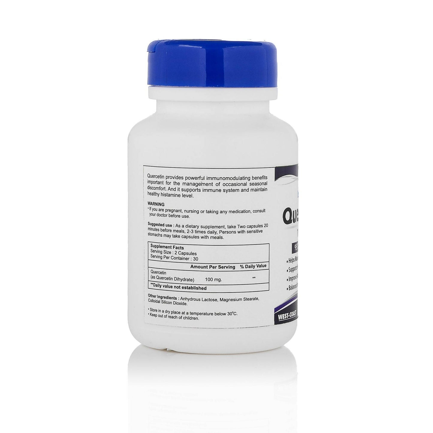 Healthvit Quercetin 100mg Capsules - Distacart