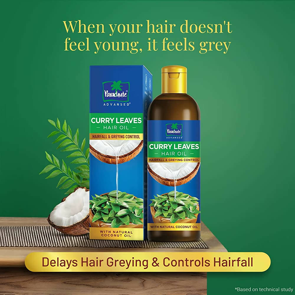 Parachute Advansed Curry Leaves Hair Oil - Distacart