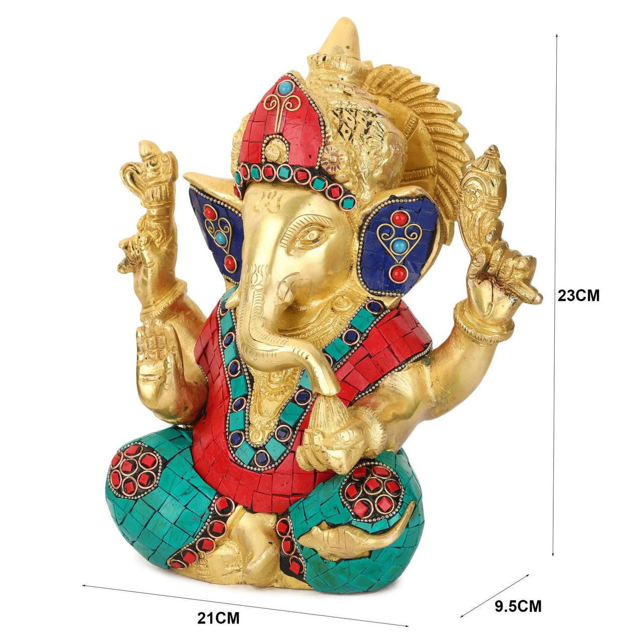 Devlok Colorful Ganpati ji Idol