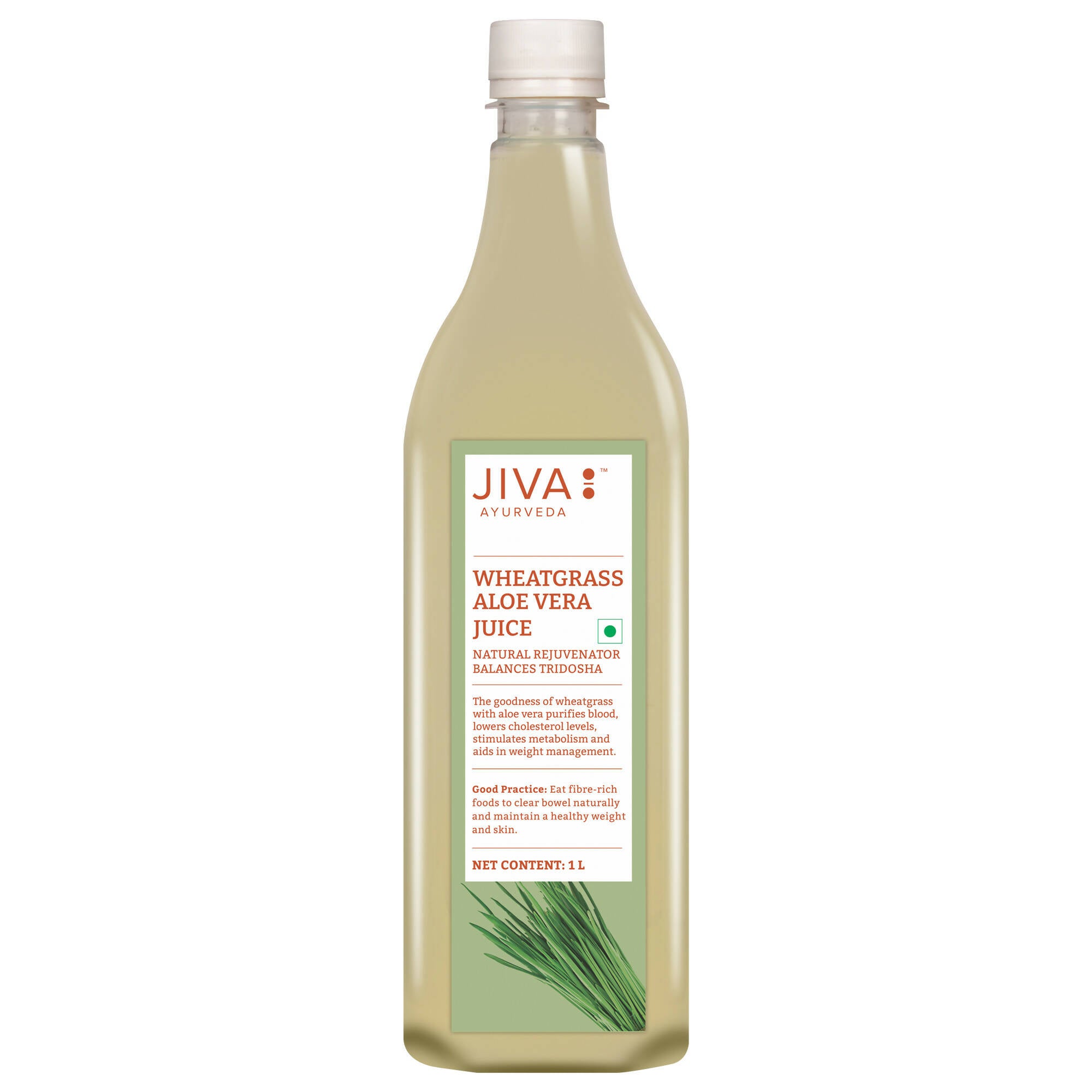 Jiva Ayurveda Wheatgrass Aloe Vera Juice - Distacart