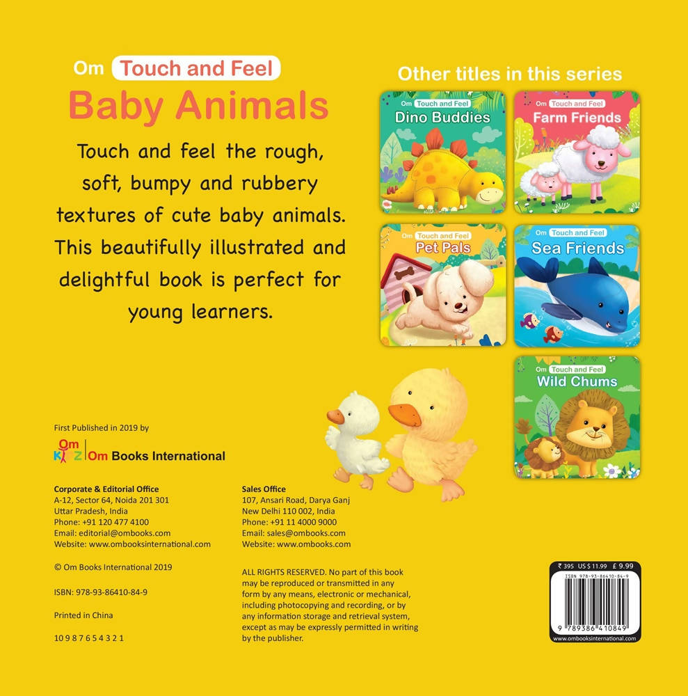 Om Touch And Feel Baby Animals Book