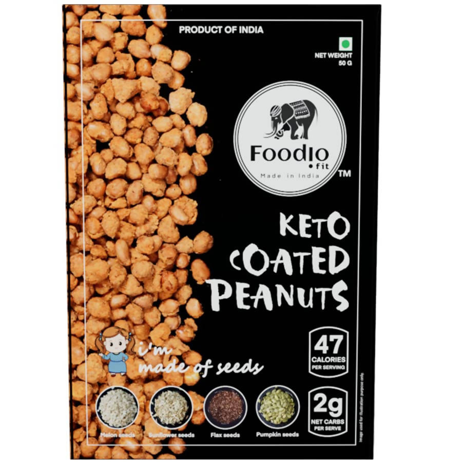 Foodio Keto Coated Peanuts - Distacart