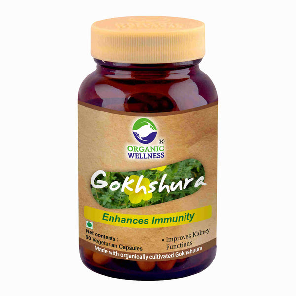 Organic Wellness Gokhshura Vegetarian Capsules - Distacart