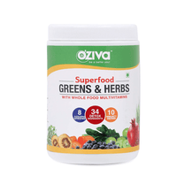Thumbnail for OZiva Superfood Greens & Herbs With Whole Food Multivitamins