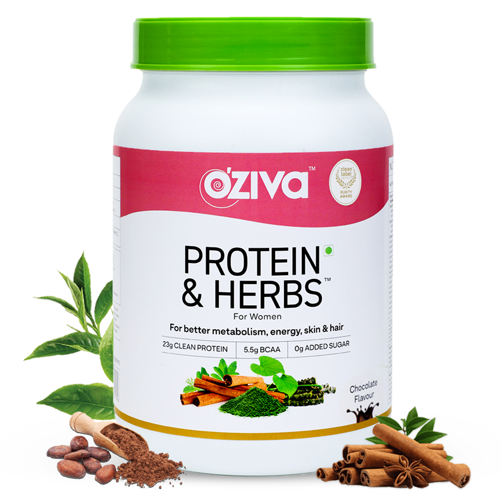 OZiva Protein Herbs For Women chocolate 31 serving