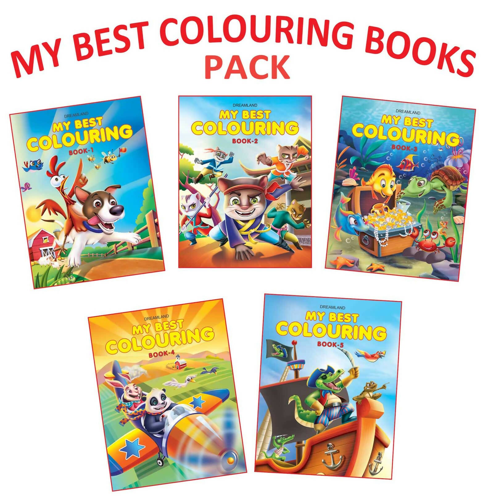 Dreamland Best Colouring - pack (5 titles) - Distacart
