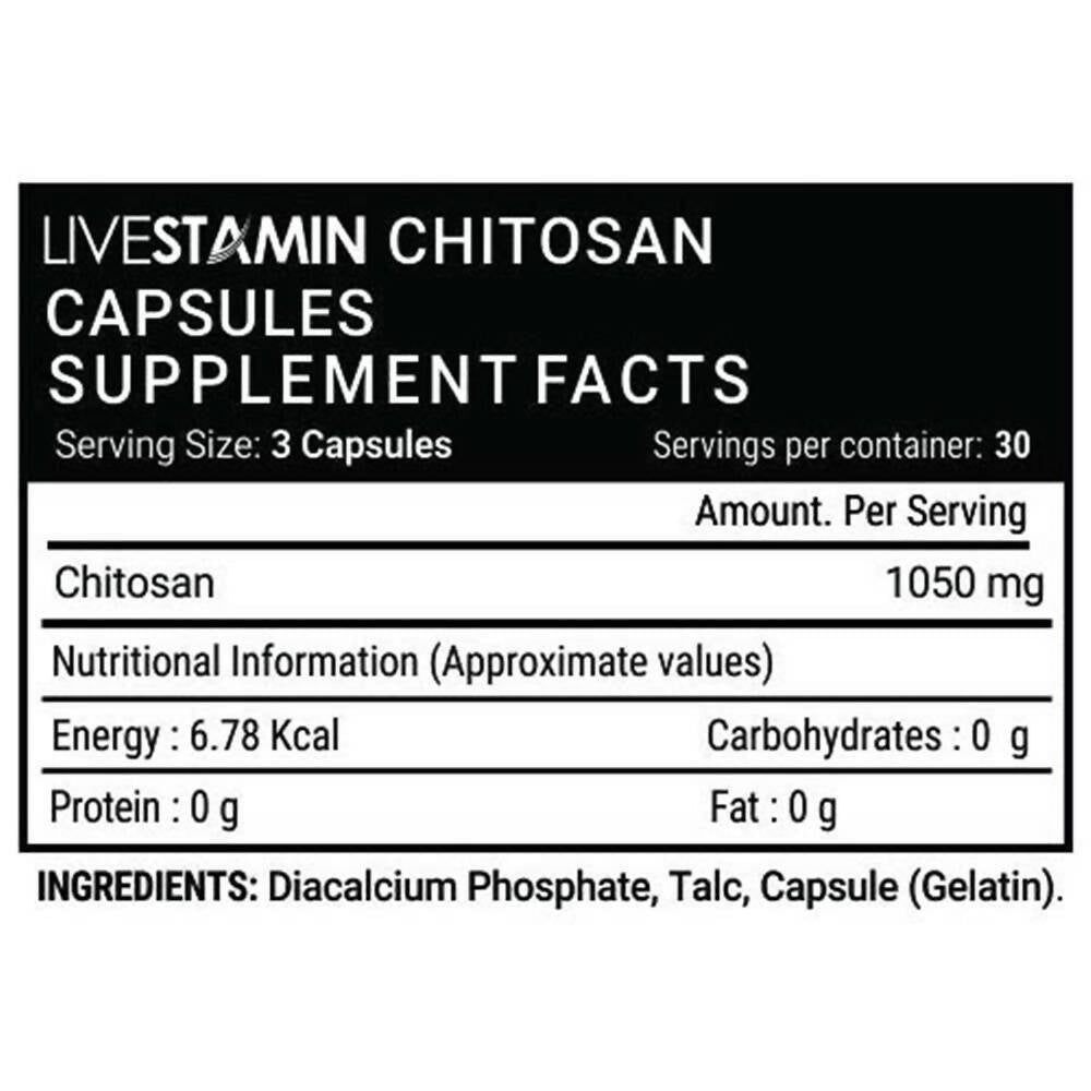 Livestamin Chitosan Capsules - Distacart