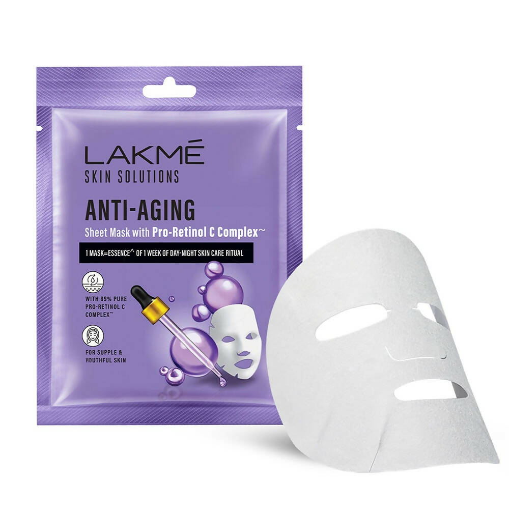 Lakme Skin Solutions Anti-Aging Sheet Mask - Distacart