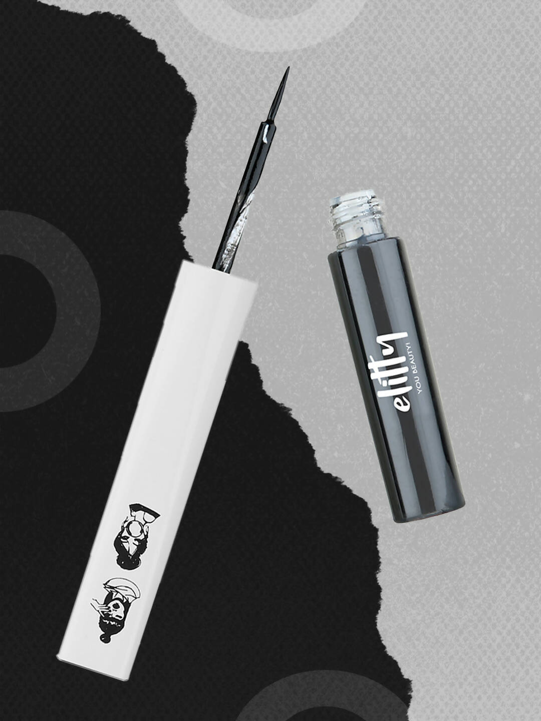 Elitty Black Pop Color Matte Finish Liquid Eyeliner - Dark Matter-Black - Distacart
