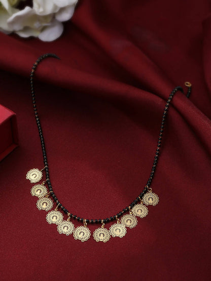 NVR Women Ethnic Gold-Plated Beaded Mangalsutra - Distacart