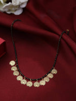 Thumbnail for NVR Women Ethnic Gold-Plated Beaded Mangalsutra - Distacart