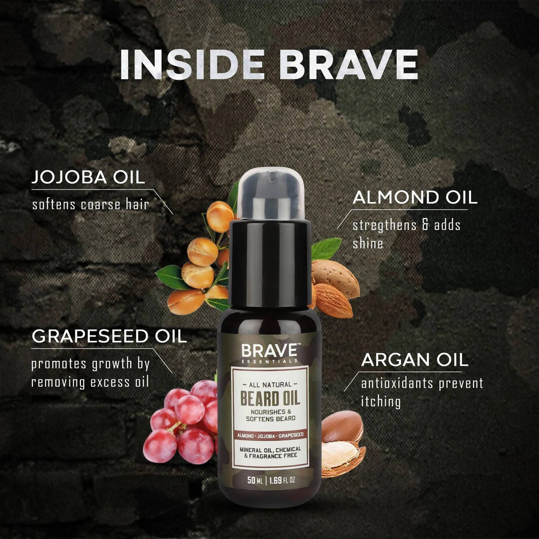 Brave Essentials All Natural Beard Oil - Distacart