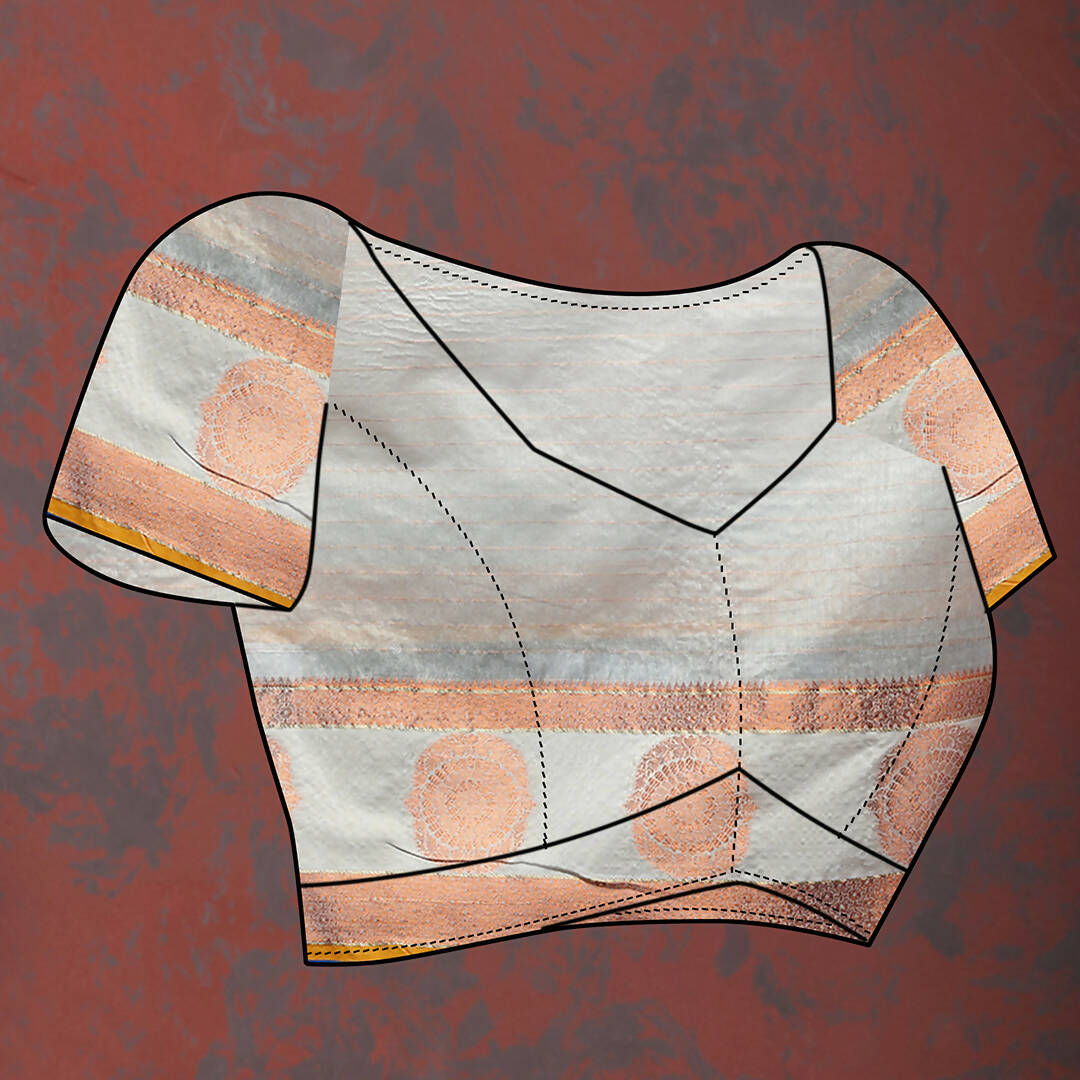 Lorenvalley Fashion Grey Cotton with Woven Design Zari Weaving Saree - Distacart