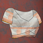 Thumbnail for Lorenvalley Fashion Grey Cotton with Woven Design Zari Weaving Saree - Distacart