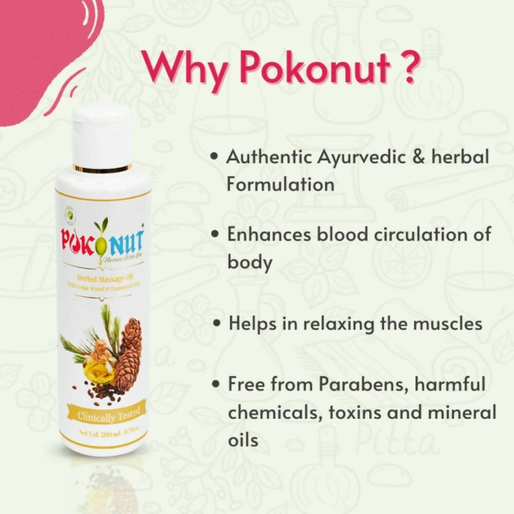 Pokonut Herbal Massage Oil - Distacart