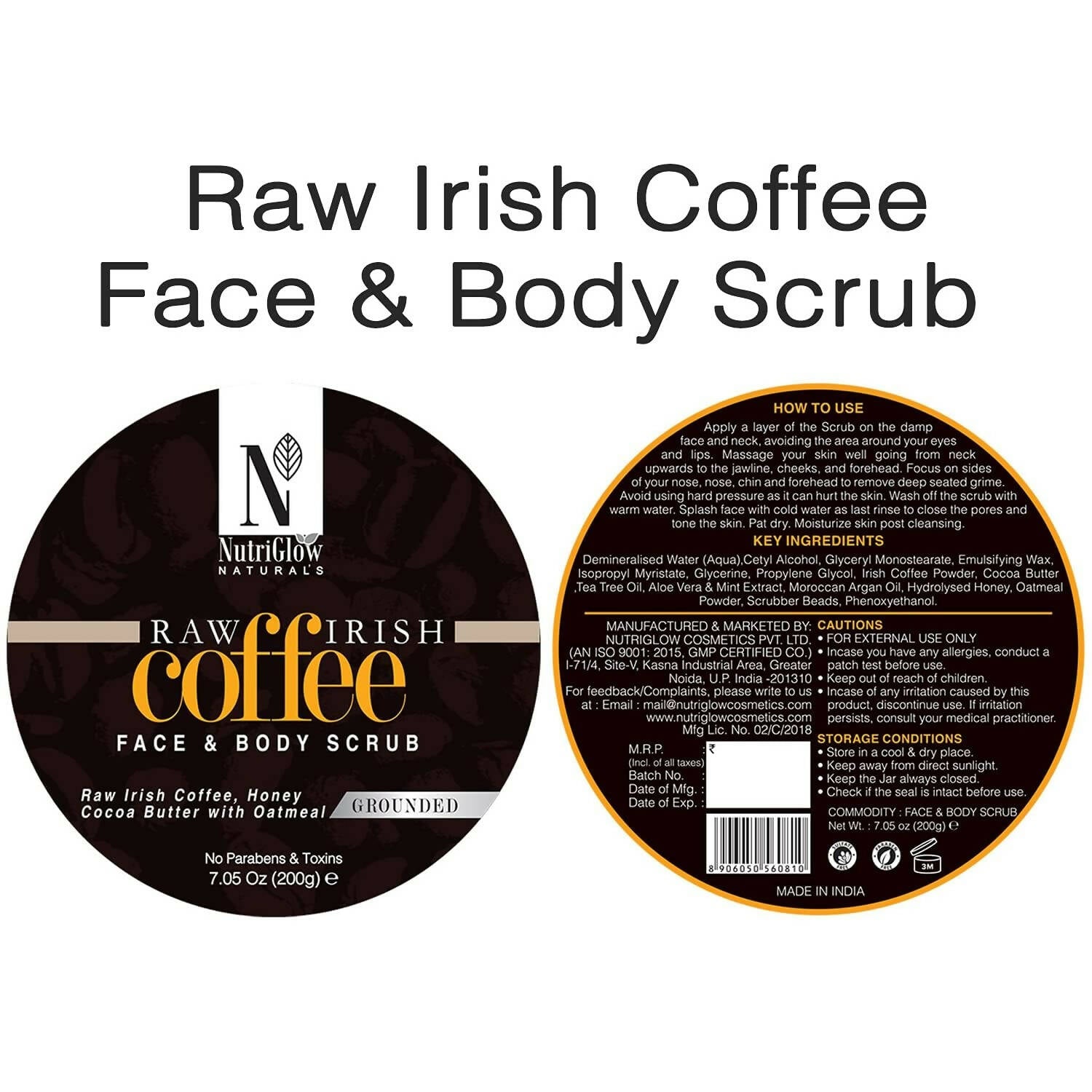 NutriGlow NATURAL'S Coffee Body Cream - Distacart