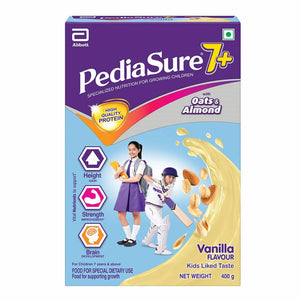 Pediasure 7 Plus Oats & Almond Nutrition Drink Powder Vanilla Flavour - Distacart