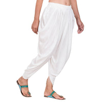 Thumbnail for Asmaani White Color Solid Dhoti Patiala